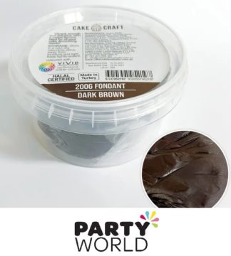 Dark Brown Fondant by Cake Craft 200g