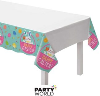 Easter Bunny Plastic Tablecover