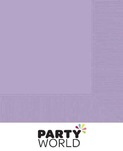 Lavender Paper Beverage Napkins (20)