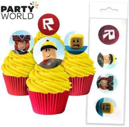 Roblox Party Cake Wafer Toppers (16pcs)