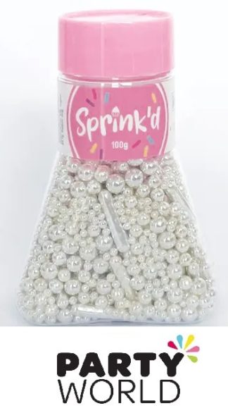 Sprink'd Sprinkles - Assorted Silver Shapes (100g)