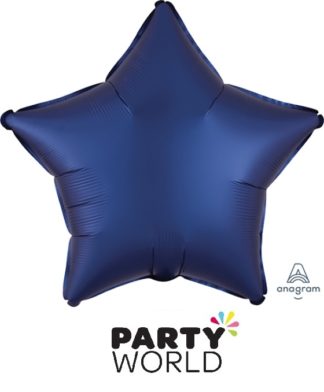 Star Shaped Metallic Navy Blue Party Foil Balloon