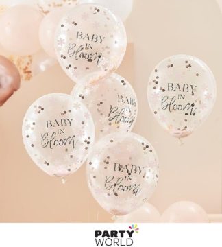 baby in bloom latex balloons