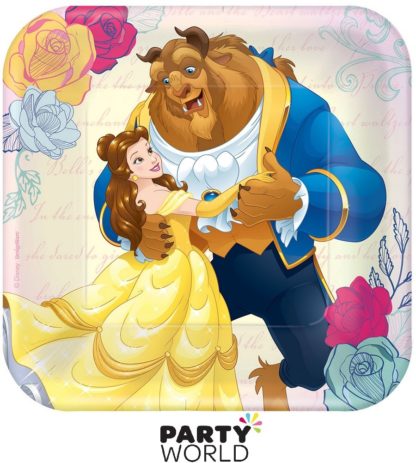 beauty and the beast plates