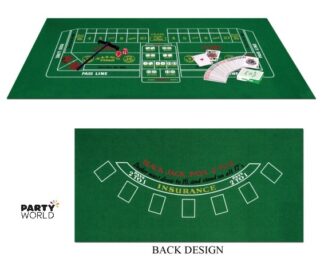 casino party gaming tablecover black jack roulette