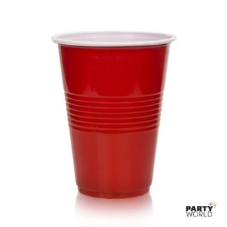 red plastic cups for beer pong