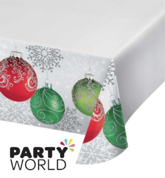 Christmas Elegant Ornaments Paper Table Cloth