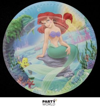 ariel mermaid paper plates