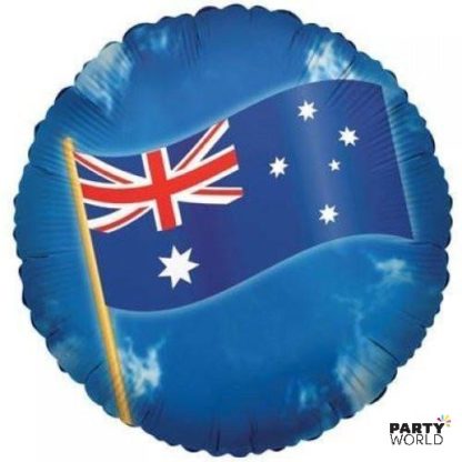australia foil balloon flag
