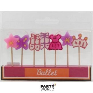 ballet party cake candles