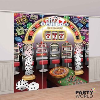 casino party backdrop pokie machines