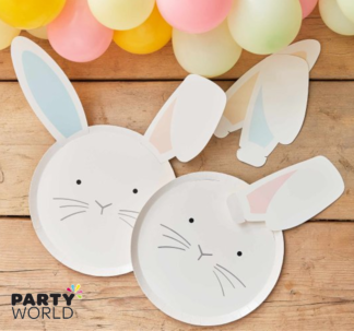 easter bunny paper plates