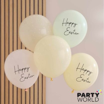 happy easter latex balloons by ginger ray