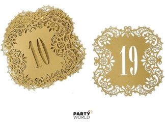 pearl gold table numbers