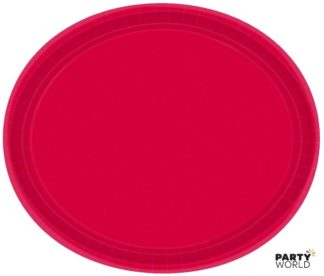 red oval plates