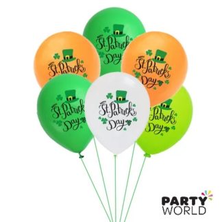 st patricks day latex balloons