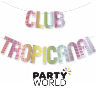 Tropical Party Club Tropicana Letter Banner (2m)