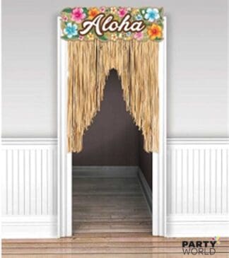 aloha party door decoration