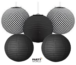 checkered lanterns