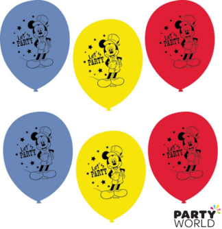 mickey mouse latex balloons