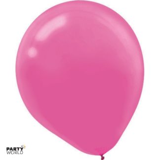 mini bright pink balloons