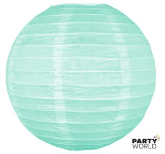 mint paper party lantern
