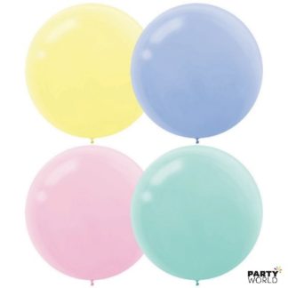 pastel mix 60cm latex balloons