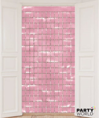 pink square backdrop
