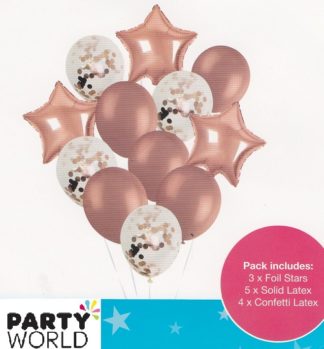 rose gold balloon pack