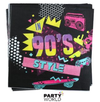 90's style luncheon napkins