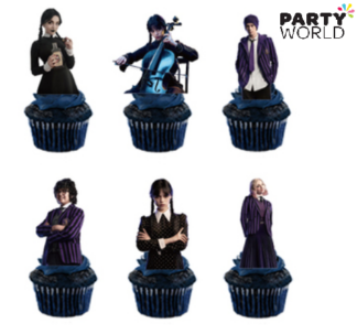Wednesday Party Cupcake Toppers Food Picks nz