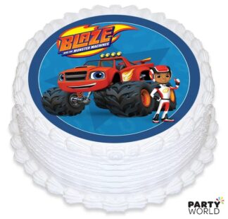 blaze and the monster machines edible cake topper