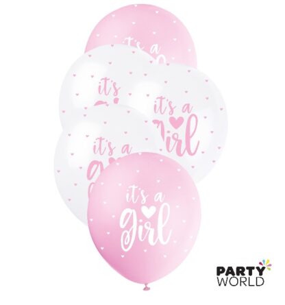 its a girl latex balloons