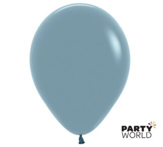 pastel dusk blue latex balloons