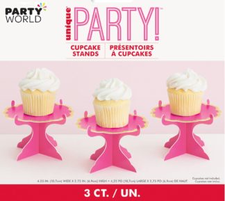 pink & gold cupcake stands