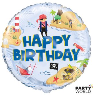 pirate birthday party foil balloon
