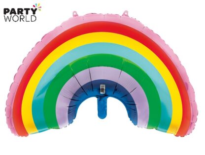 rainbow shaped foil balloon