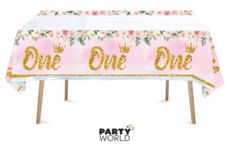 one first birthday tablecover