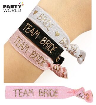 team bride rubber bracelet
