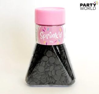 black sequins sprinkles