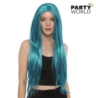 blue wig mermaid turquoise wig