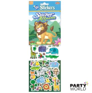 jungle party stickers & album