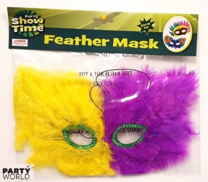 masquerade mask yellow & purple