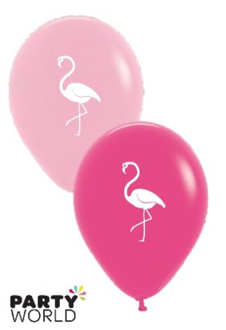pink flamingo latex balloons
