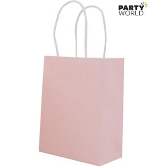 pink paper bags