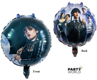 wednesday addams party foil balloon
