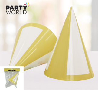 yellow party hats