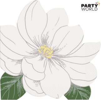 garden party flower shaped napkins