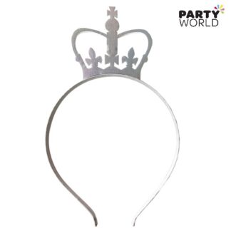 silver crown headband