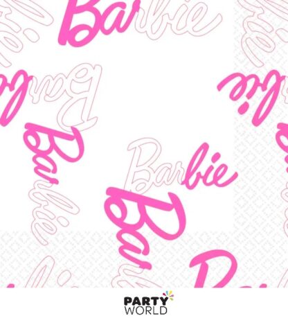 Barbie party napkins